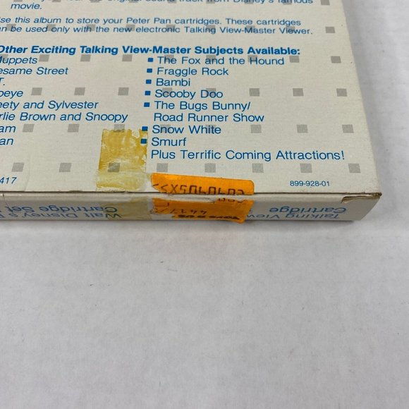 Talking View-Master Stereoviews 3-D Walt Disney Peter Pan Cartoon Vintage 4417 - Picture 9 of 9